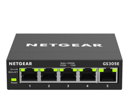 Switch NETGEAR Przełącznik zarządzalny SMART GS305E Plus 5xGE GS305E-100PES